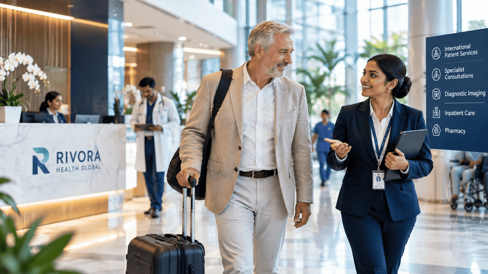 Modern healthcare facility and medical treatment options in India
