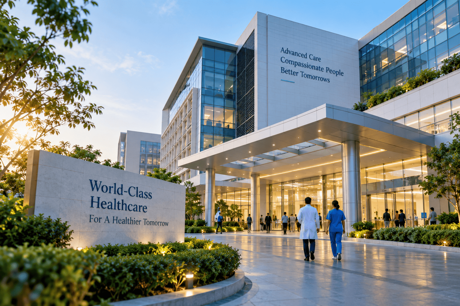 Modern hospital in India for international patients