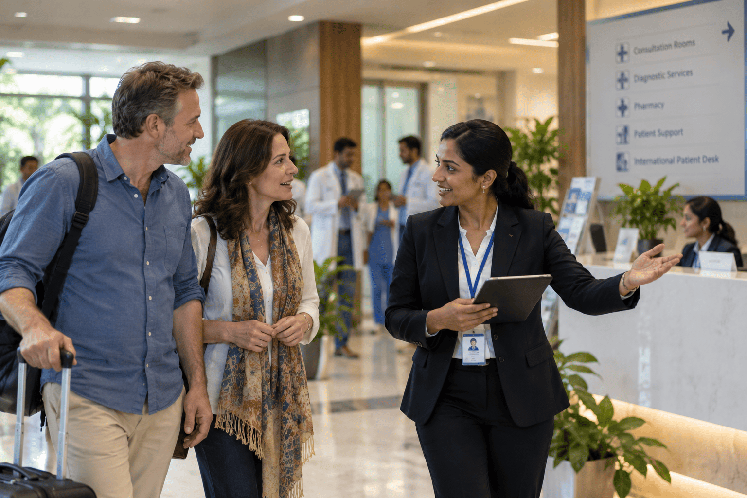 International patient exploring healthcare options in India
